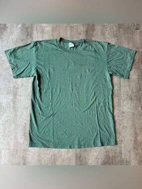 Vintage Velva Sheen Striped Shirt Mens Large Green